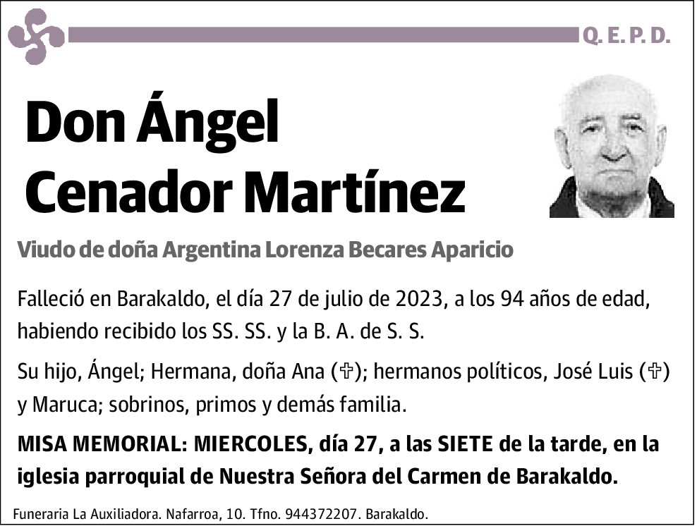 Ángel Cenador Martínez