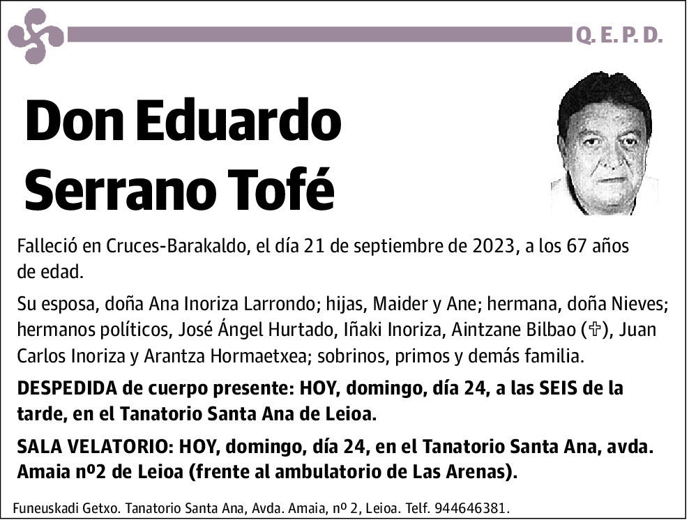 Eduardo Serrano Tofé