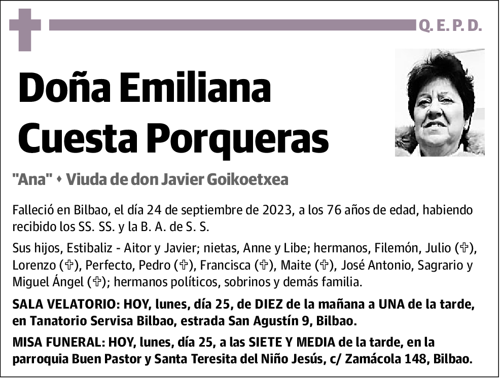 Emiliana Cuesta Porqueras