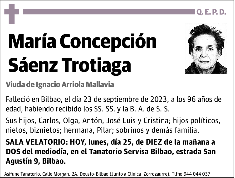 María Concepción Saenz Trotiaga