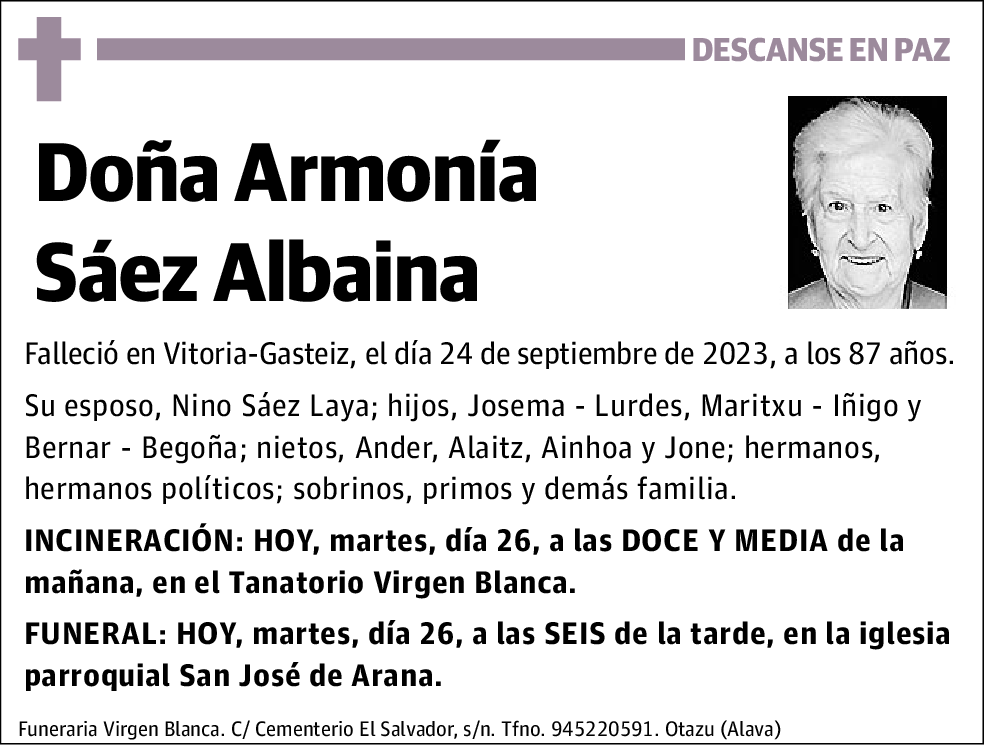 Armonía Sáez Albaina