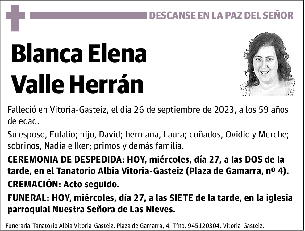 Blanca Elena Valle Herrán