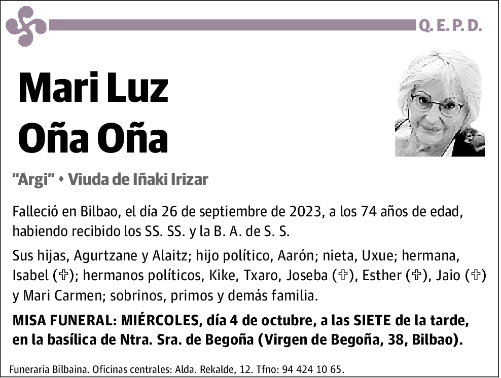 Marí Luz Oña Oña