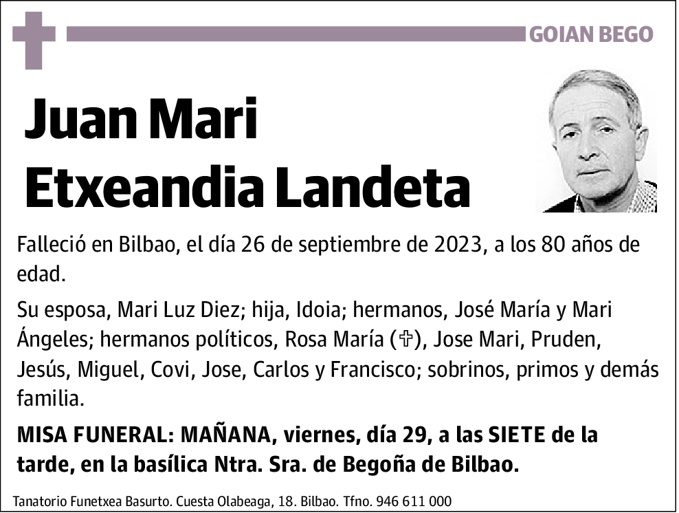 Juan Mari Etxeandia Landeta