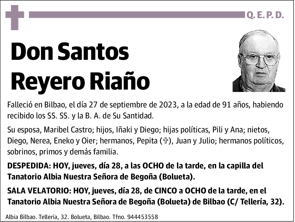 Santos Reyero Riaño