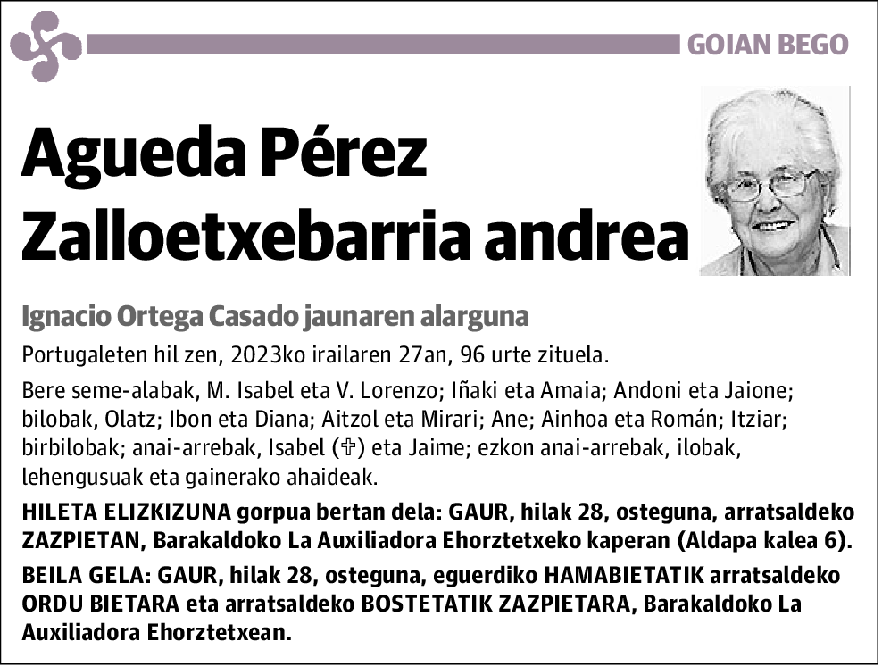 Agueda Pérez Zalloetxebarria