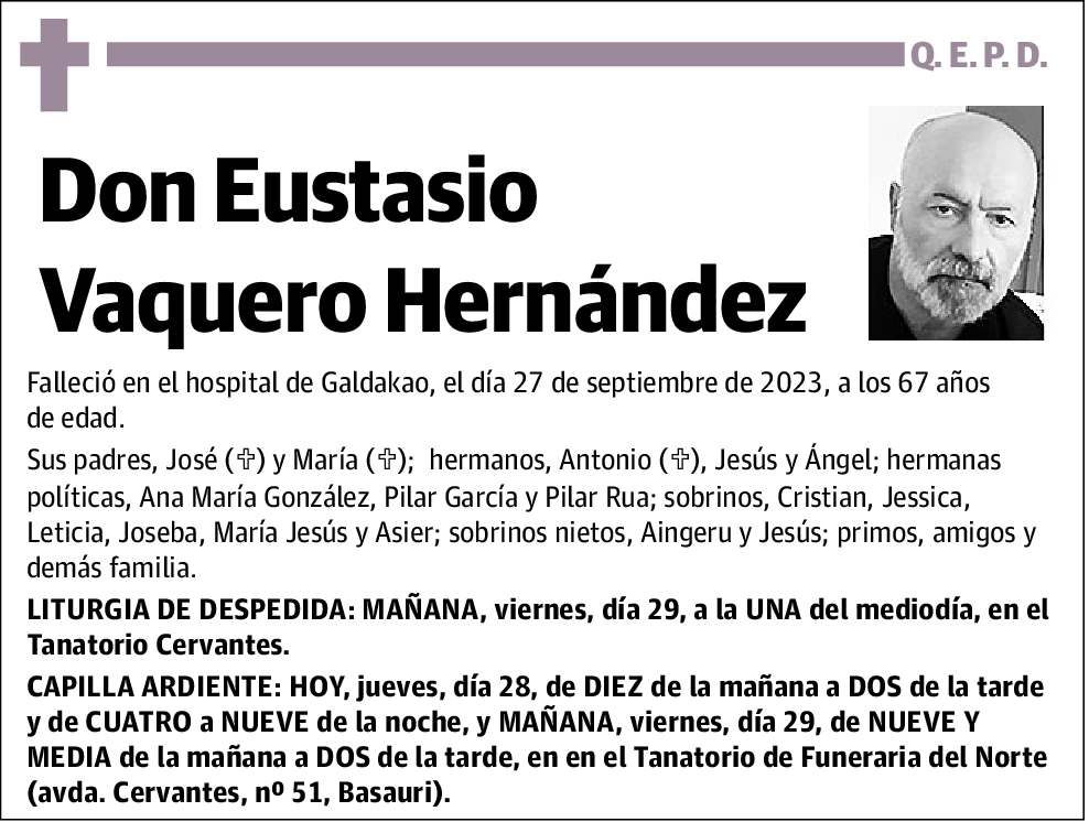 Eustasio Vaquero Hernández