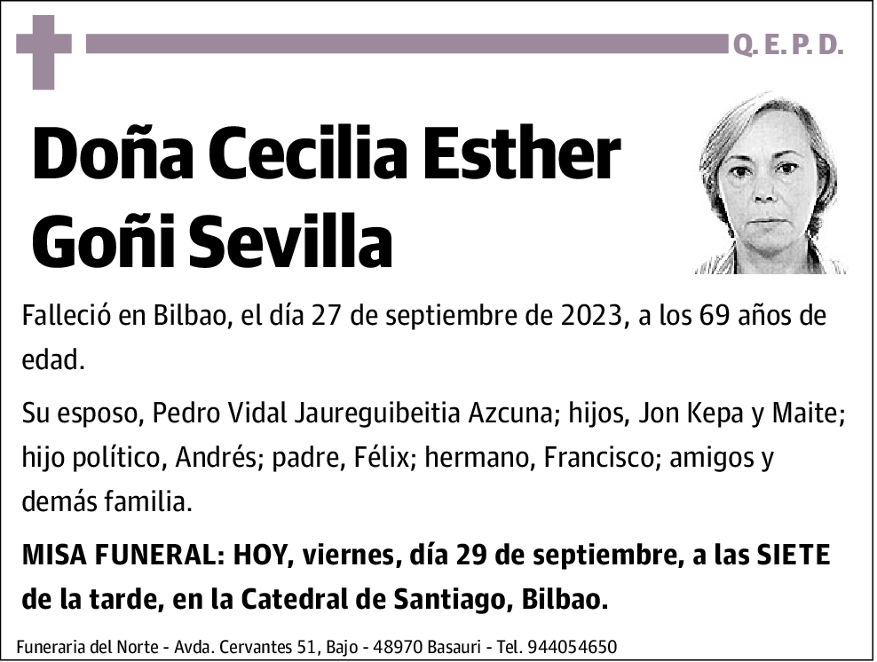 Cecilia Esther Goñi Sevilla