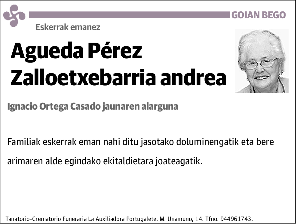 Agueda Pérez Zalloetxebarria