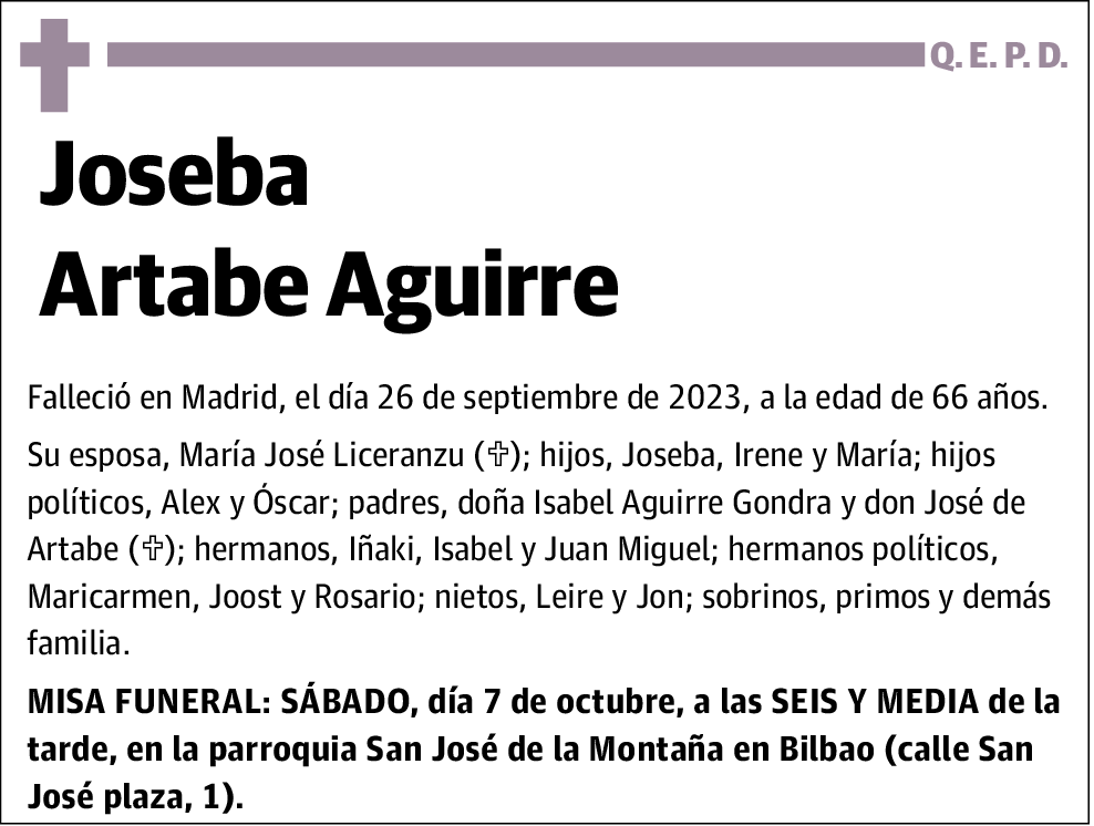 Joseba Artabe Aguirre