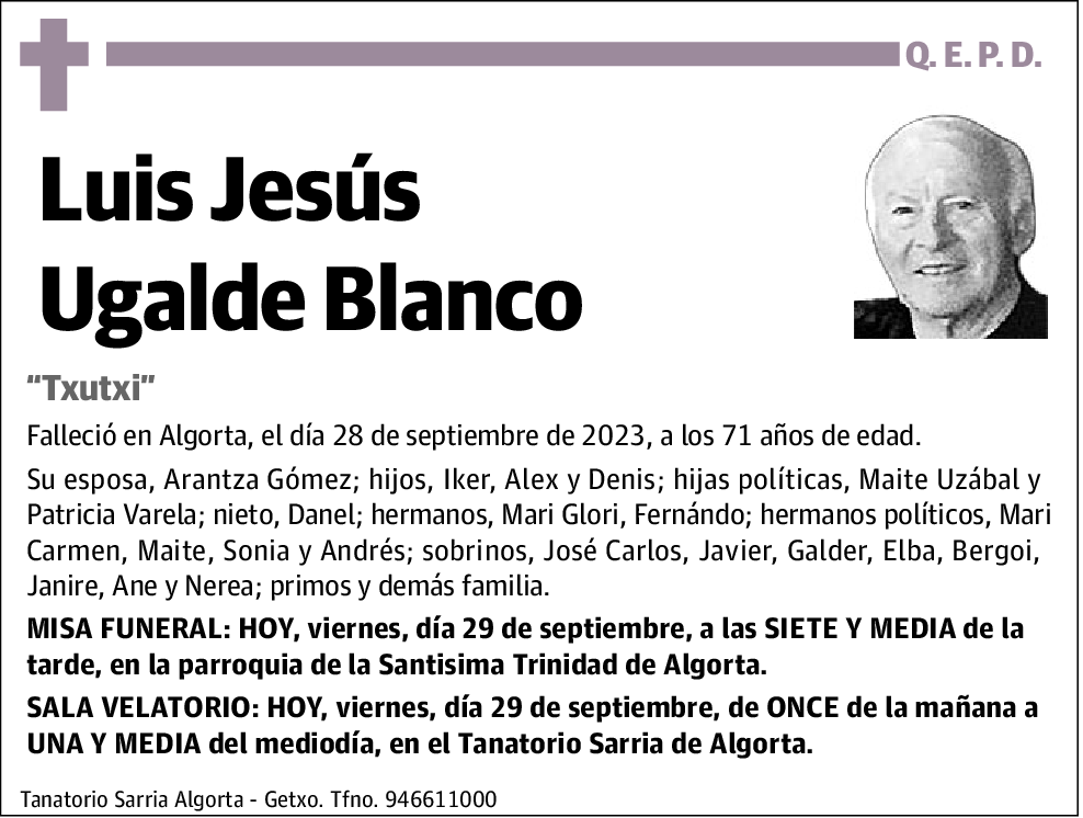 Luis Jesús Ugalde Blanco