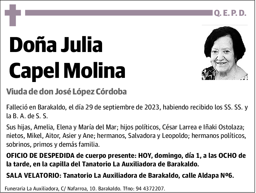 Julia Capel Molina