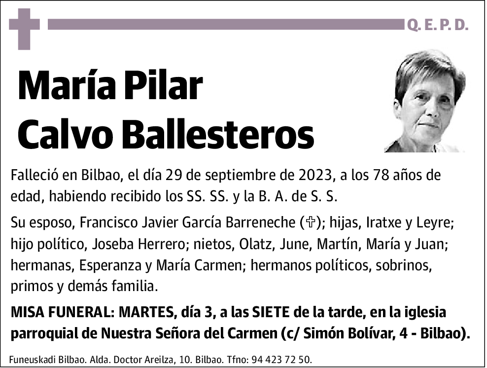 María Pilar Calvo Ballesteros