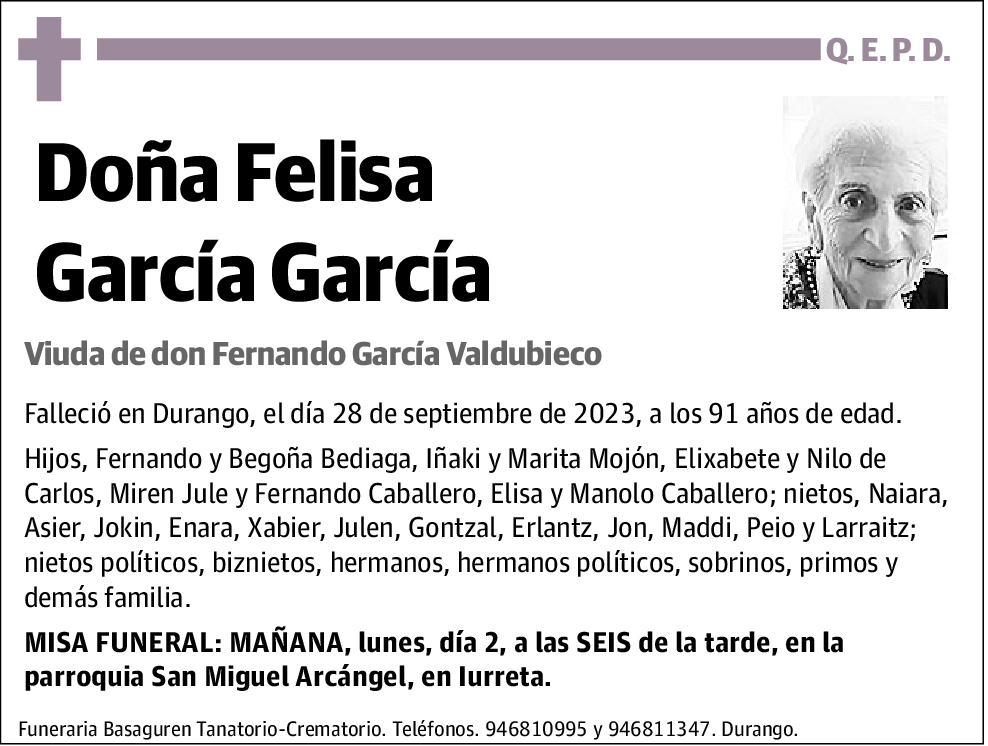 Felisa García García