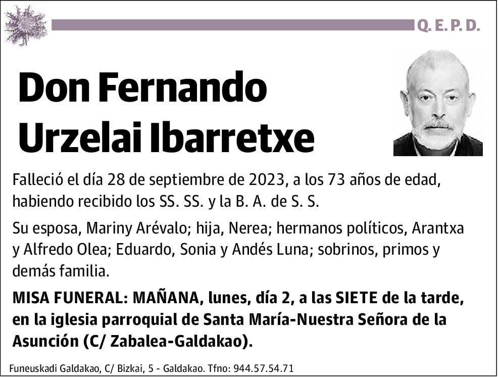 Fernando Urzelai Ibarretxe