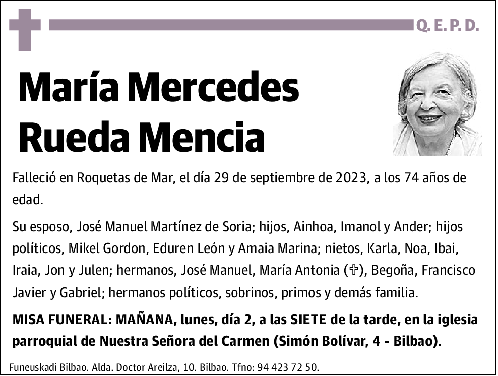 María Mercedes Rueda Mencia