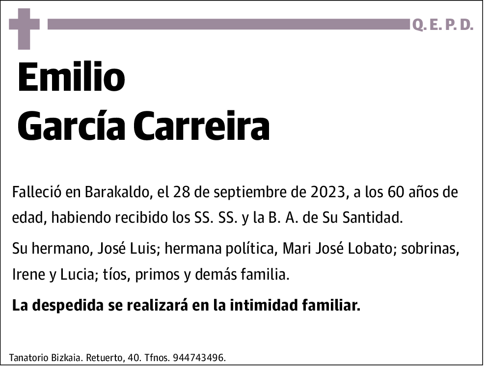 Emilio Garcia Carreira