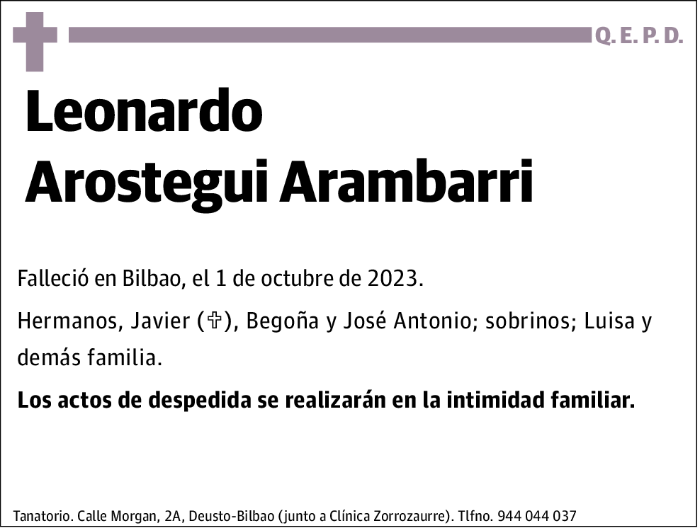 Leonardo Arostegui Arambarri