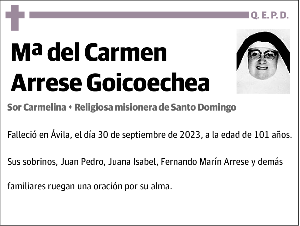 Mª Del Carmen Arrese Goicoechea