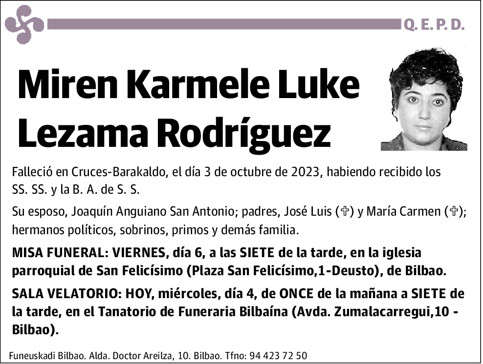 Miren Karmele Luke Lezama Rodríguez