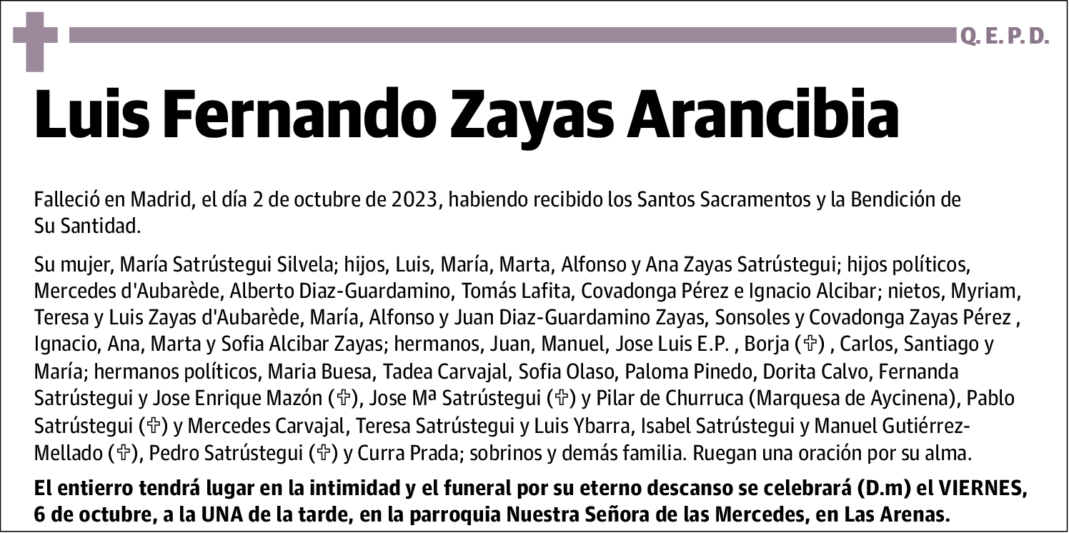 Luis Fernando Zayas Arancibia