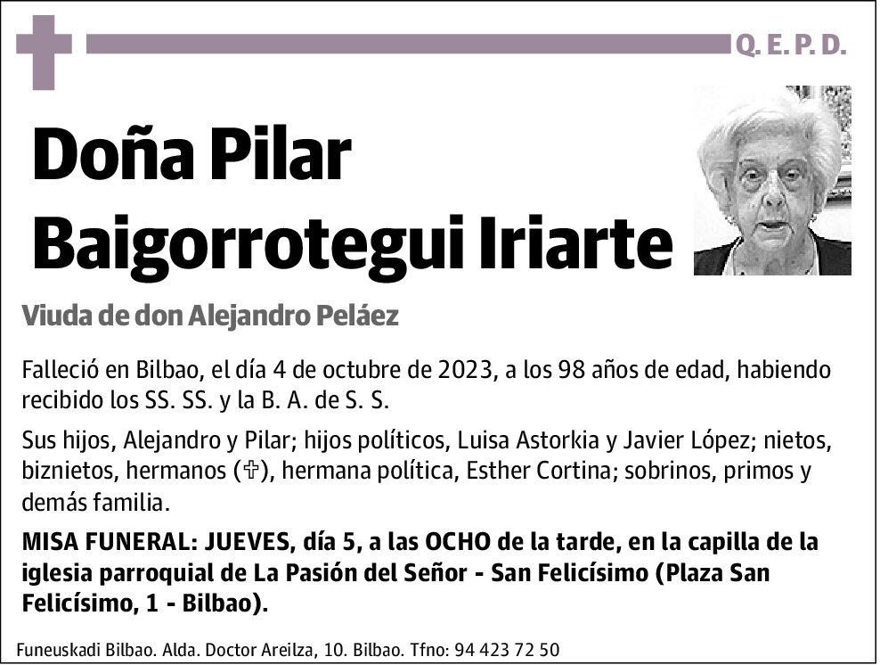 Pilar Baigorrotegui Iriarte