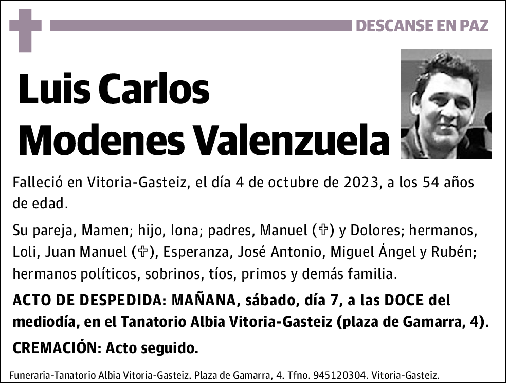 Luis Carlos Modenes Valenzuela