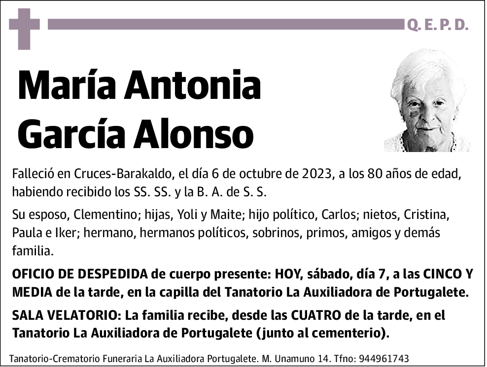 María Antonia García Alonso