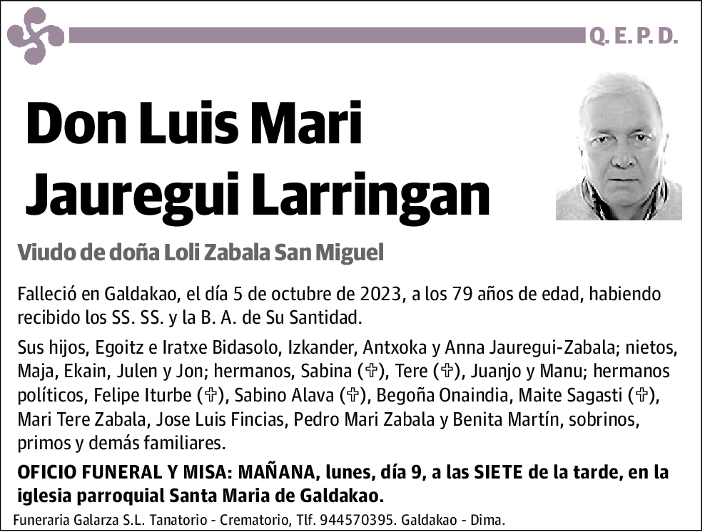 Luis Mari Jauregui Larringan