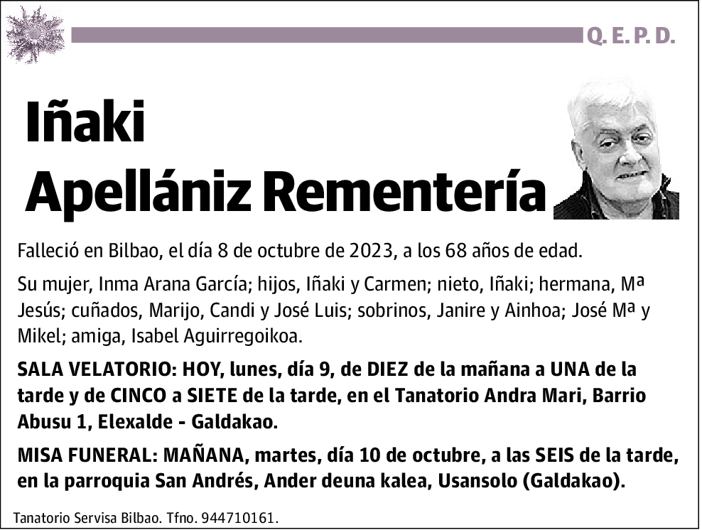 Iñaki Apellániz Rementería