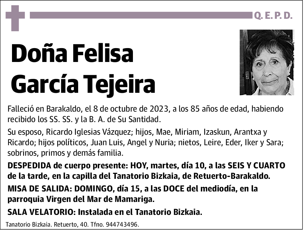 Felisa García Tejeira