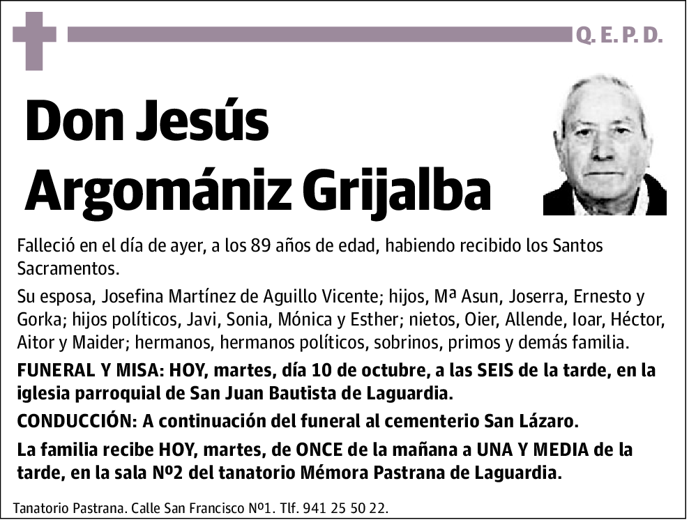 Jesús Argomániz Grijalba