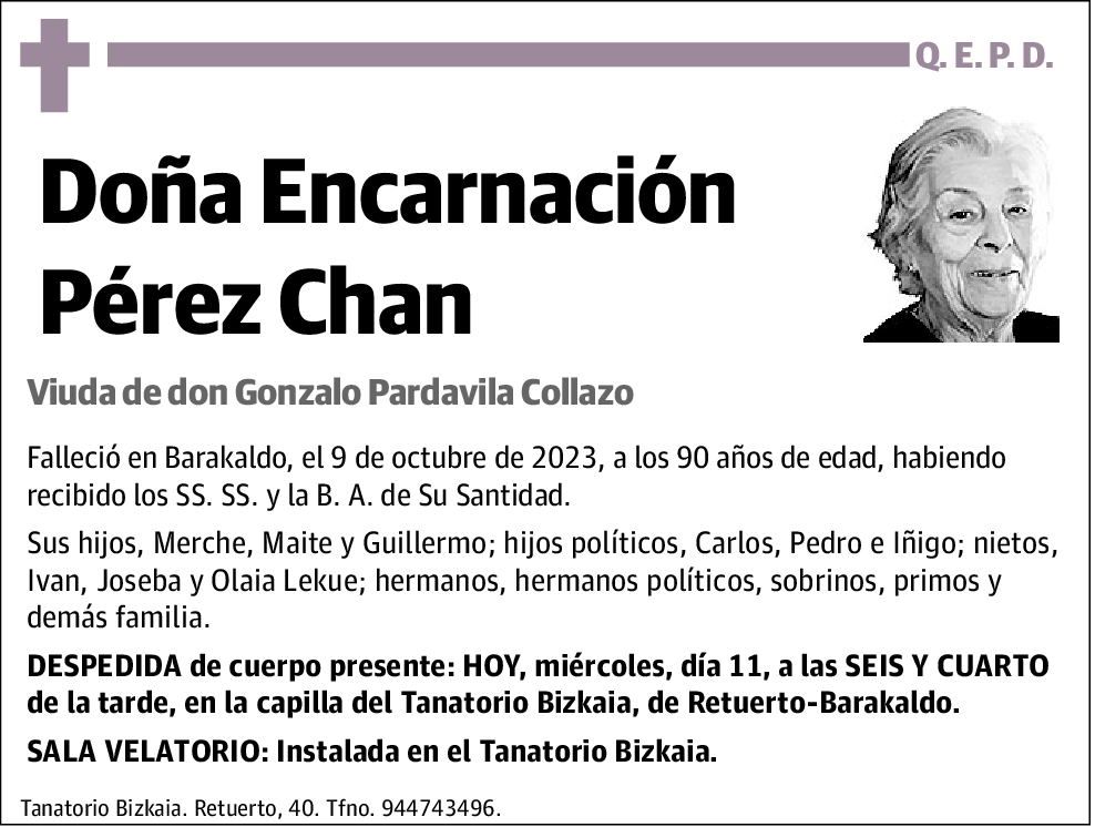 Encarnación Pérez Chan