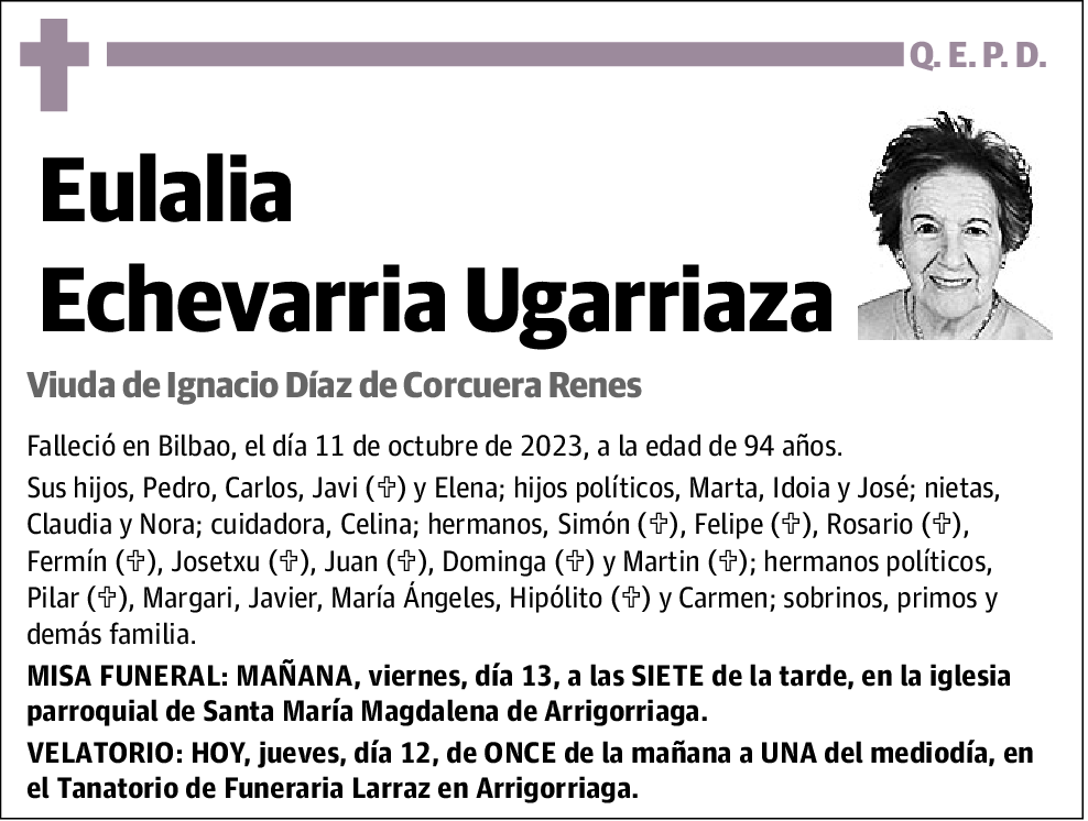 Eulalia Echevarria Ugarriaza