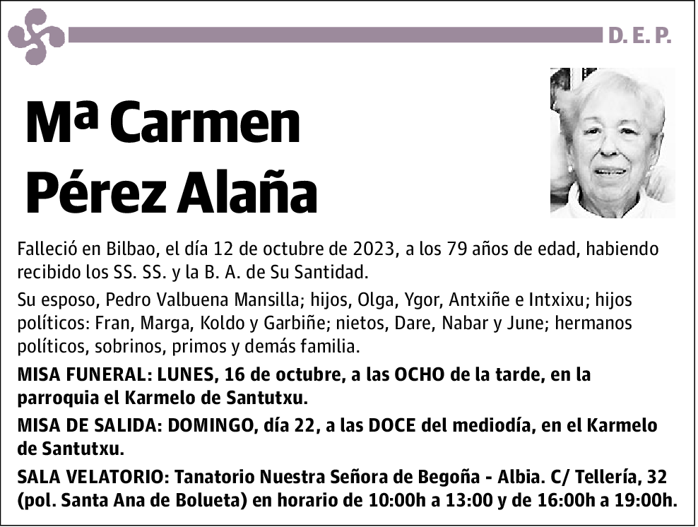 Mª Carmen Pérez Alaña