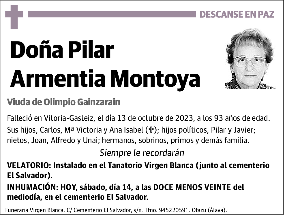 Pilar Armentia Montoya