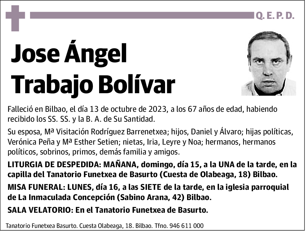 Jose Ángel Trabajo Bolívar