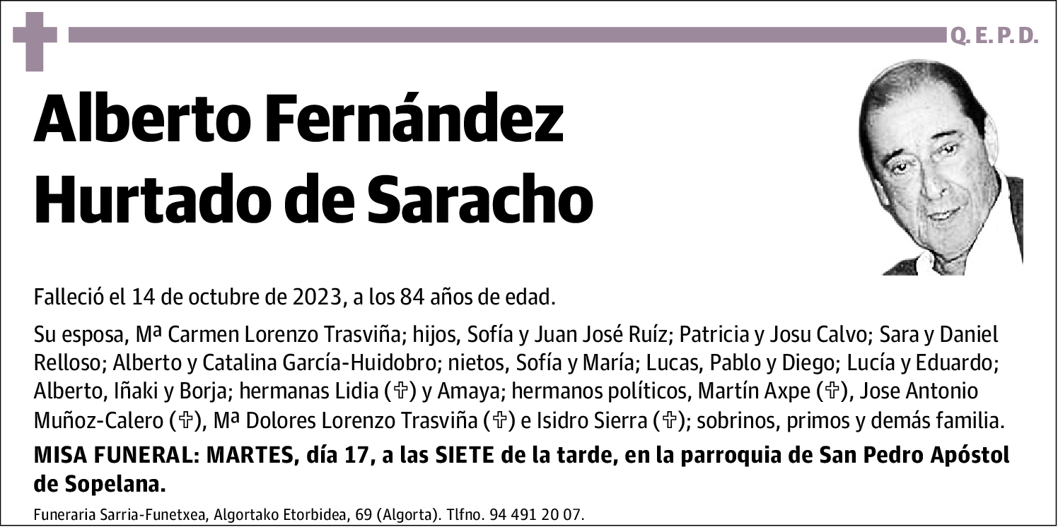 Alberto Fernández Hurtado De Saracho