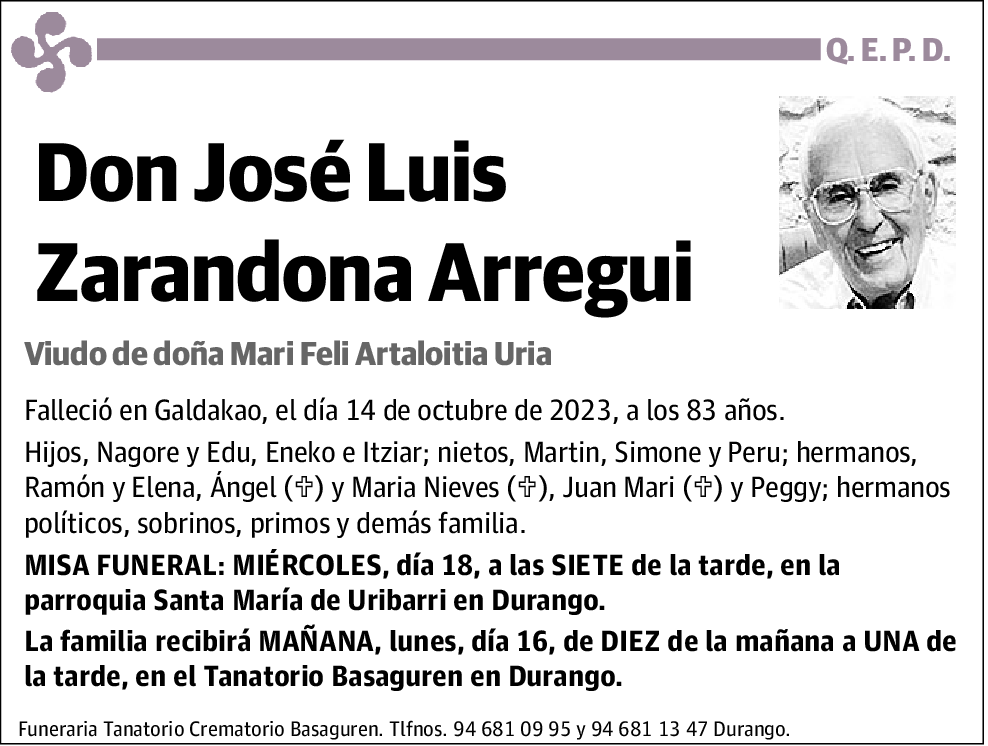 José Luis Zarandona Arregui