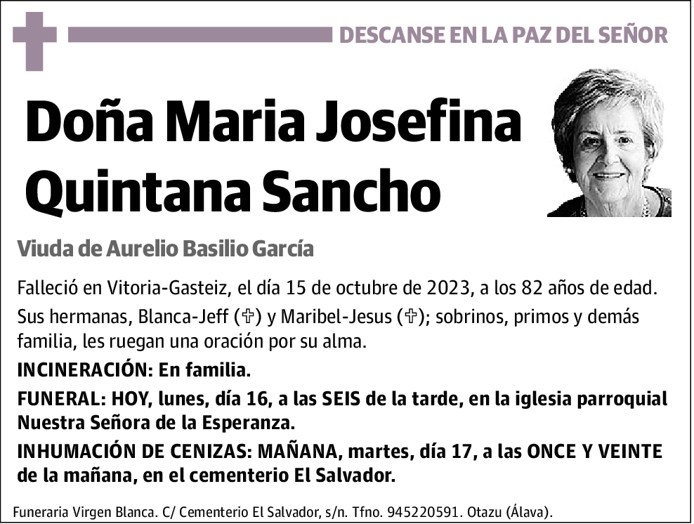Maria Josefina Quintana Sancho