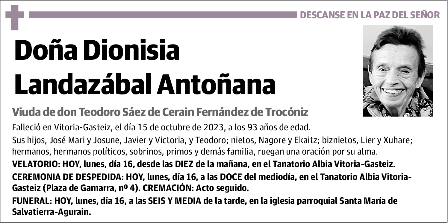 Dionisia Landazábal Antoñana