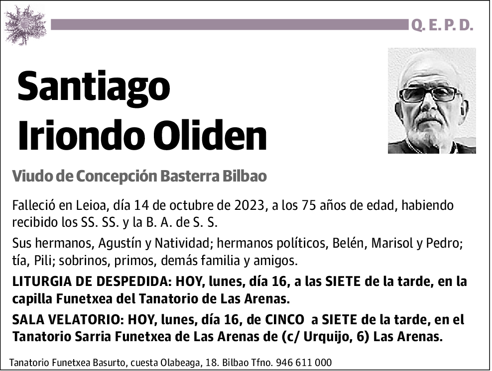 Santiago Iriondo Oliden