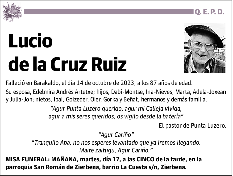 Lucio de la Cruz Ruiz