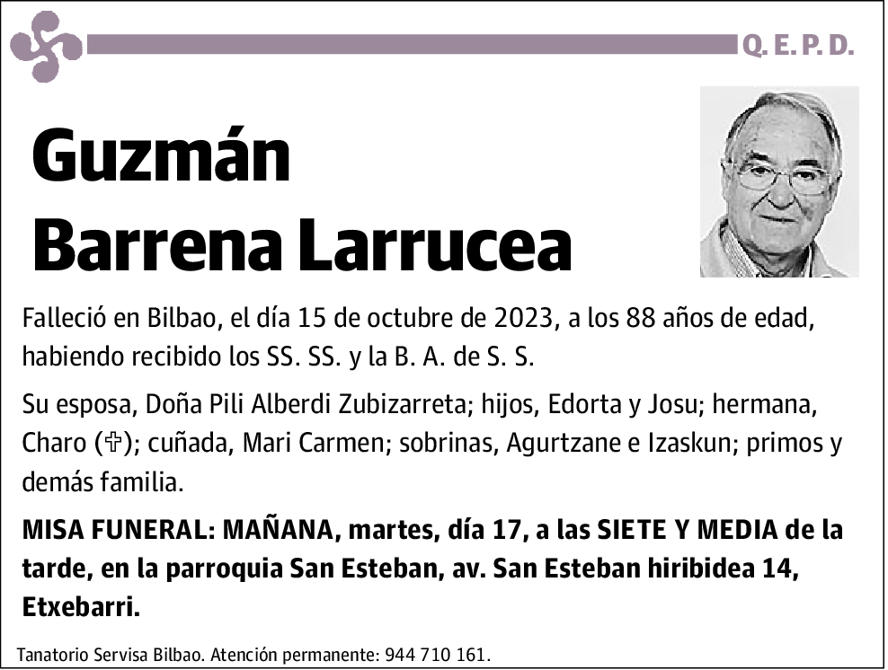 Guzmán Barrena Larrucea