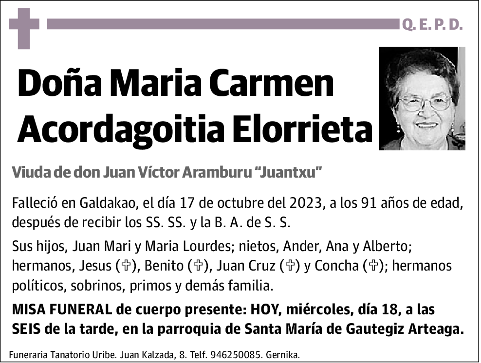 Maria Carmen Acordagoitia Elorrieta