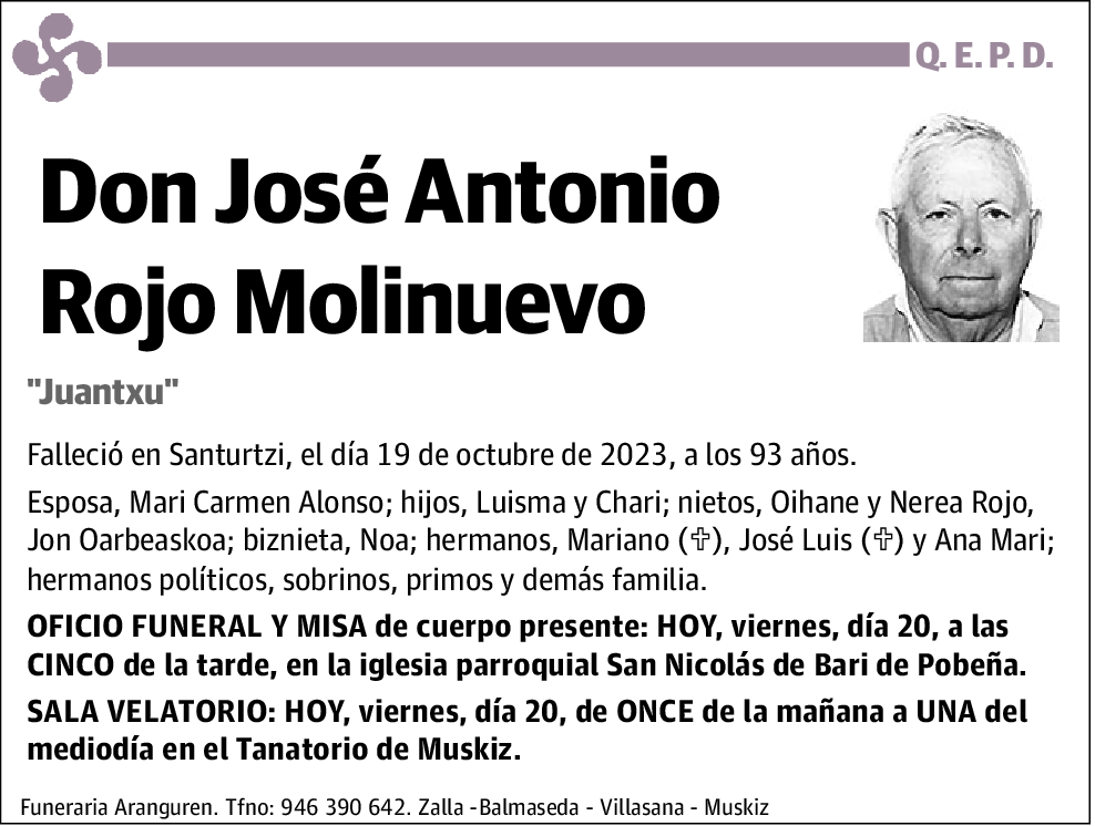 Jose Antonio Rojo Molinuevo