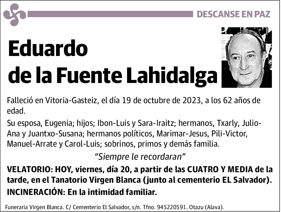 Eduardo de la Fuente Lahidalga