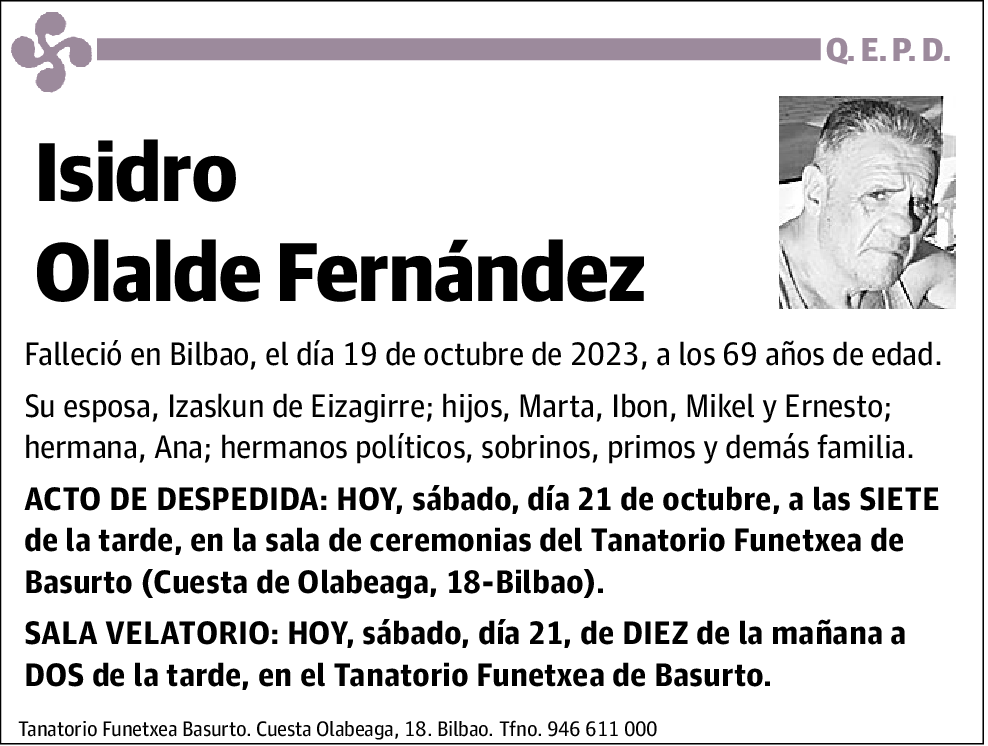 Isidro Olalde Fernández