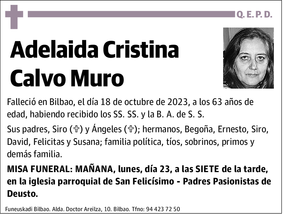 Adelaida Cristina Calvo Muro