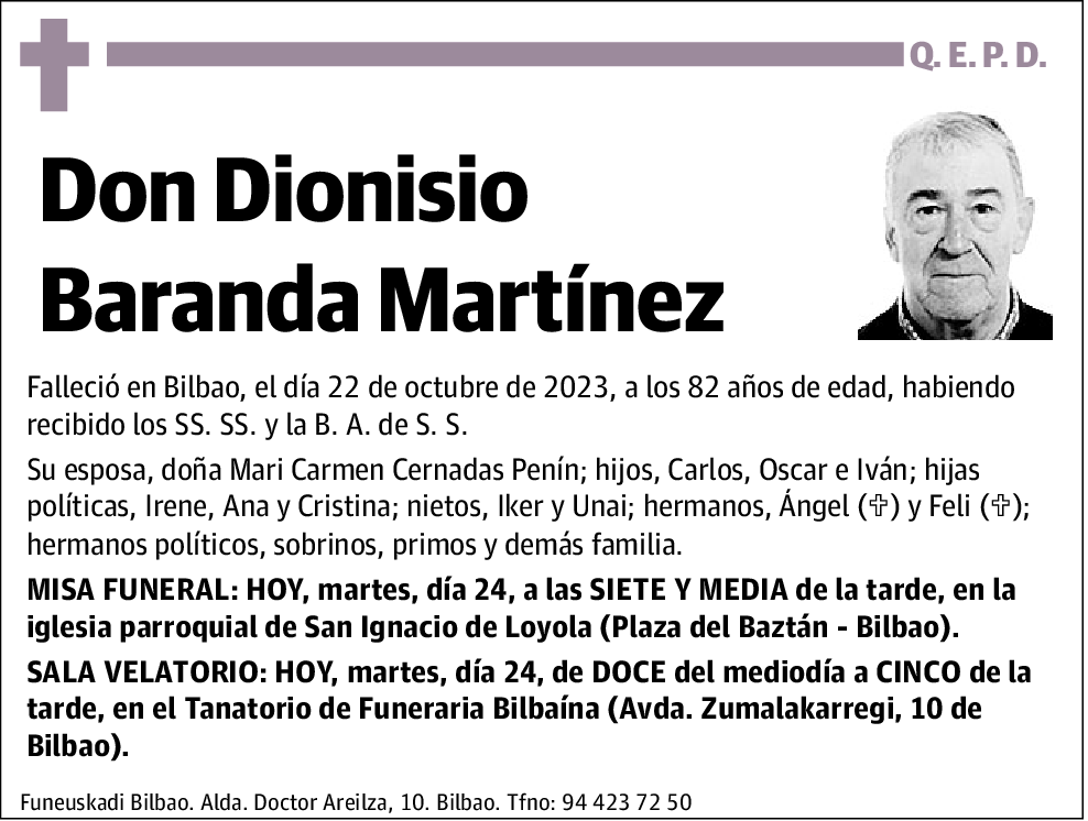 Dionisio Baranda Martínez